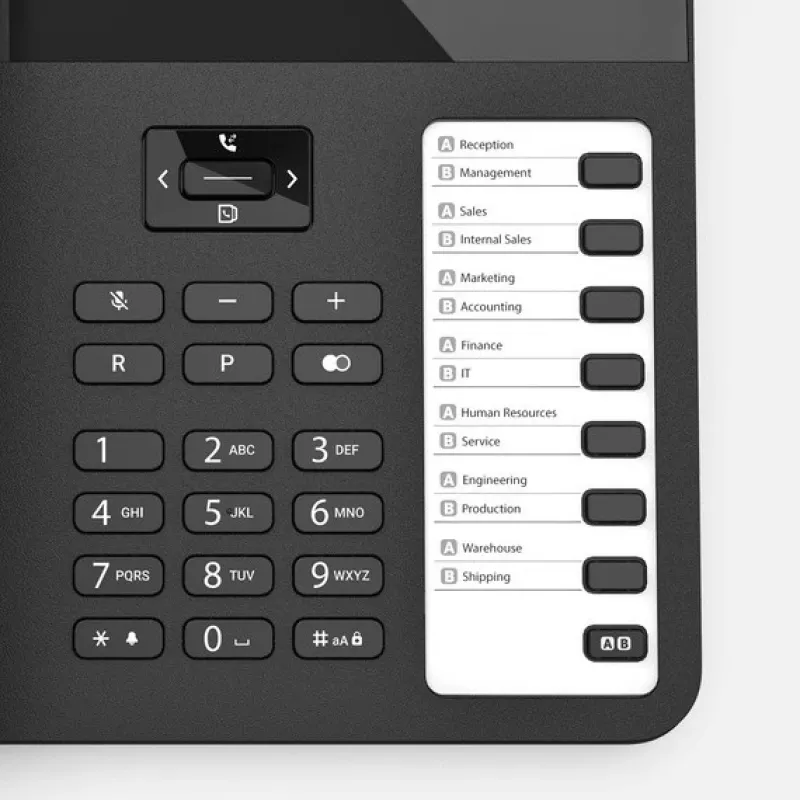 Przewodowy telefon biurkowy Gigaset DESK 600 Czarny — przewodowy telefon stacjonarny z funkcją połączeń