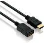 Kabel HDMI PureLink HDMI A M/F 1,5 m czarny Typ A wtyk do gniazda