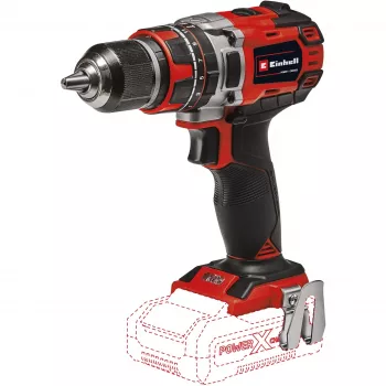 Wiertarka rękojeści pistoletowej Einhell TE-CD 18/50 Li-i BL Solo, 1,22 kg, czarny, szary, czerwony