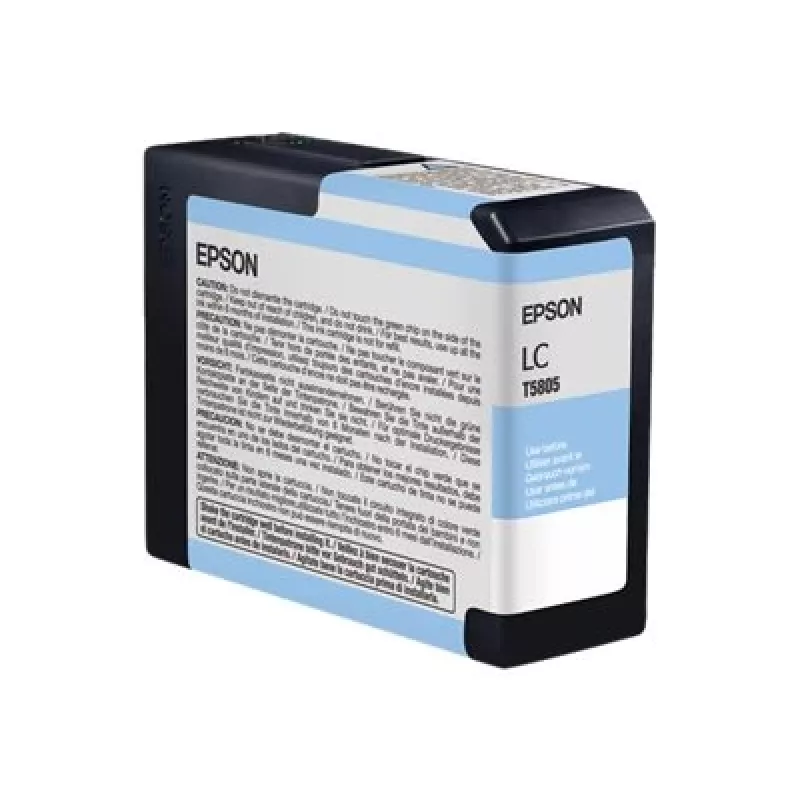 Epson Singlepack Light cyjan T580500, Jasny cyjan, Atrament pigmentowy, 80 ml, 1 szt., Pojedynczy pakiet