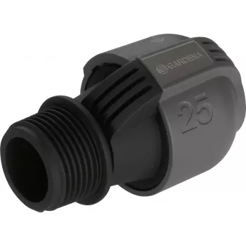 Złączka do systemu zraszaczy 25 mm > 1, czarna złączka/szary