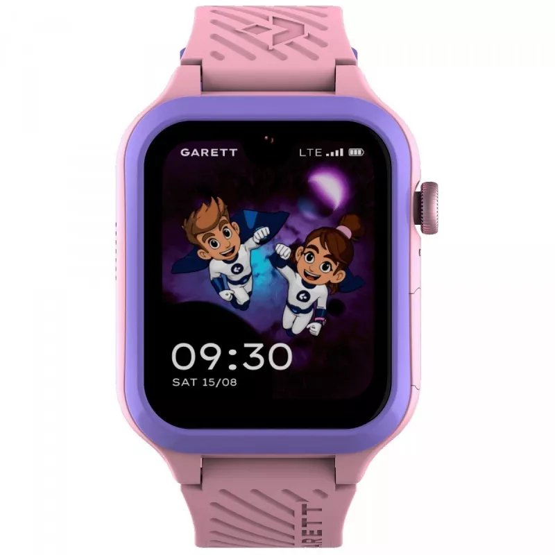 Smartwatch Garett Kids Essa 2 4G Pink — dziecięcy zegarek GPS z 4G, połączeniami głosowymi, SOS