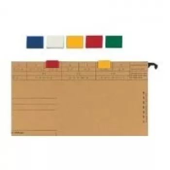 ELBA Colour Rider, z PVC, clip-on, biały do zawieszanych teczek pionowych 1, wymiary: (szer.) 20 x (gł.) 5 x (wys.) 16 mm (85512 WE)
