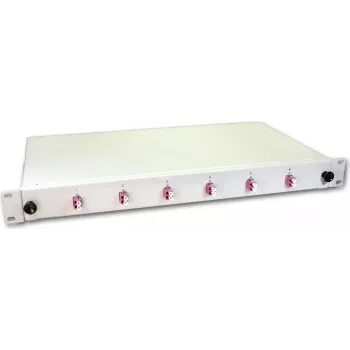 Lightwin LWL Splice Box, 12 włókien, 6x DLC Multimode, 50/125µm OM4 Pigtail Splice Boxes (SPBOX 12G50 OM4 DLC)