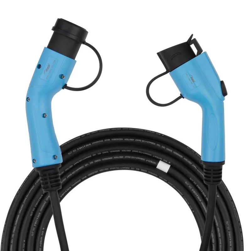 Akyga AK-EC-08 kabel do ładowania EV Typ 2 – Typ 1, 1-fazowy, 32 A, 7,2 kW, 6 m