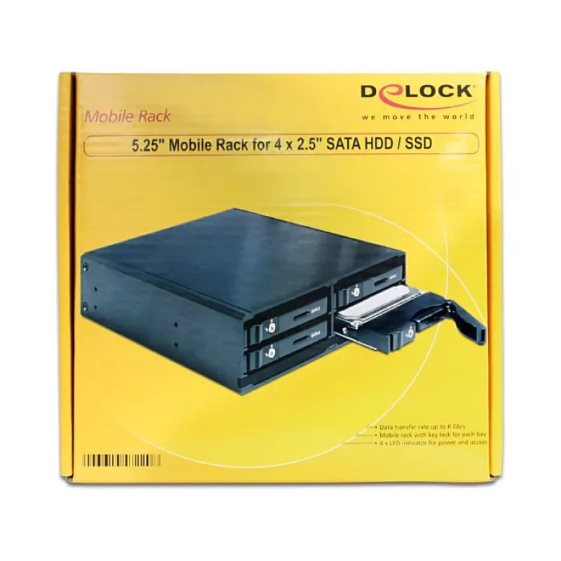 DeLOCK 47220 panel zatoki napędu Czarny