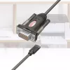 Kabel szeregowy Unitek Y-1105K — 1,5 m czarny, męski DB-9 na męski DB-9