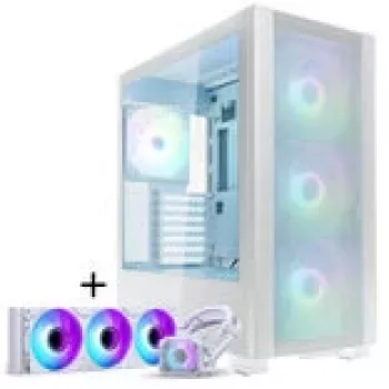 PHANTEKS XT Pro Ultra szkło hartowane, D-RGB + Glacier One 360M25 Gen2 DRGB, 360 mm, zestaw - biały