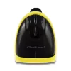 Ręczny czytnik kodów kreskowych QOLTEC 50867 — laserowy skaner 1D/2D, przewodowy USB, zasięg 600 mm, żółto-czarny