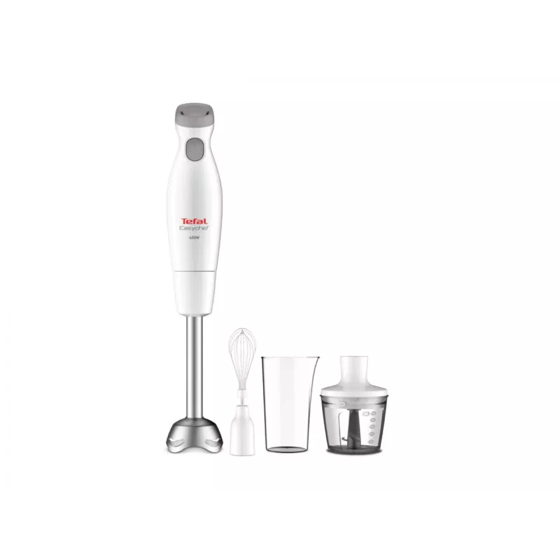 Tefal HB4531 0.5 L Blender stołowy 450 W Szary, Stal nierdzewna, Biały