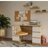 KUBA Biurko dąb artisan/biały zestaw