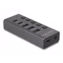 Koncentrator USB Delock 64248 5 Gb/s 2 x Typ-A 2 x Typ-C 1 port szybkiego ładowania