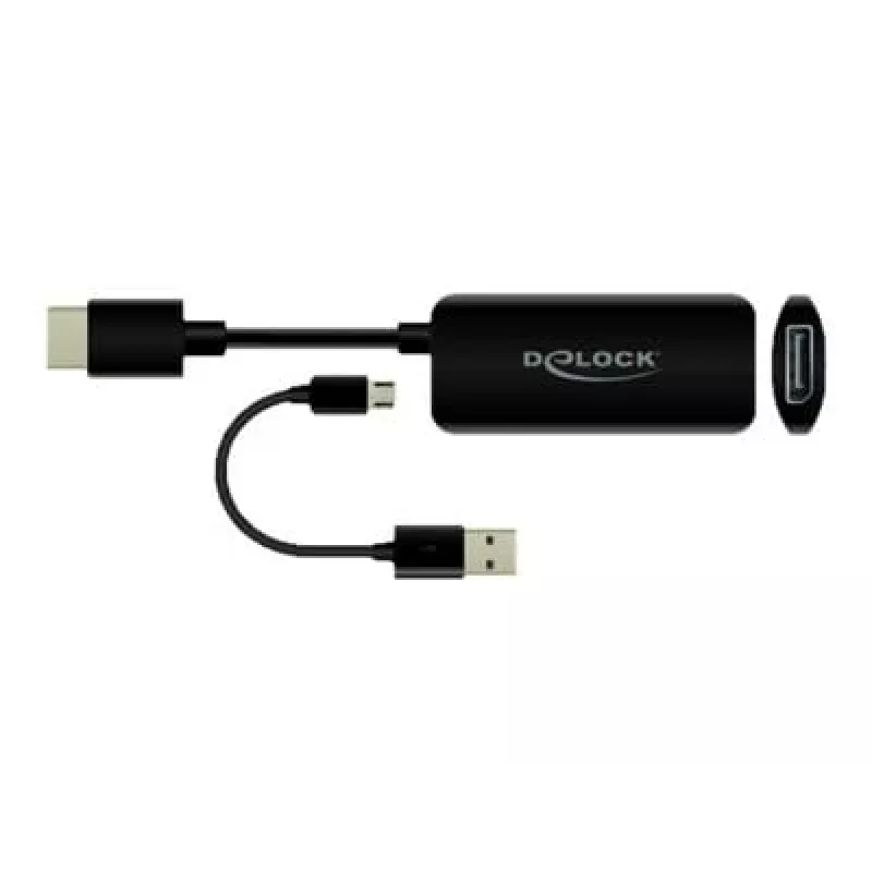 Adapter HDMI-A męski na DisplayPort żeński 4K 60 Hz DeLOCK 63206