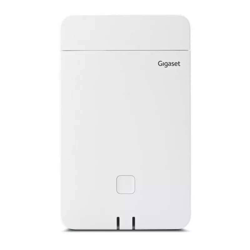 Stacja bazowa DECT Gigaset N770 IP Pro — 120 kanałów, HTTPS/SIPS/SRTP/SSL/TLS, wewnątrz 50 m, na zewnątrz 300 m, biała