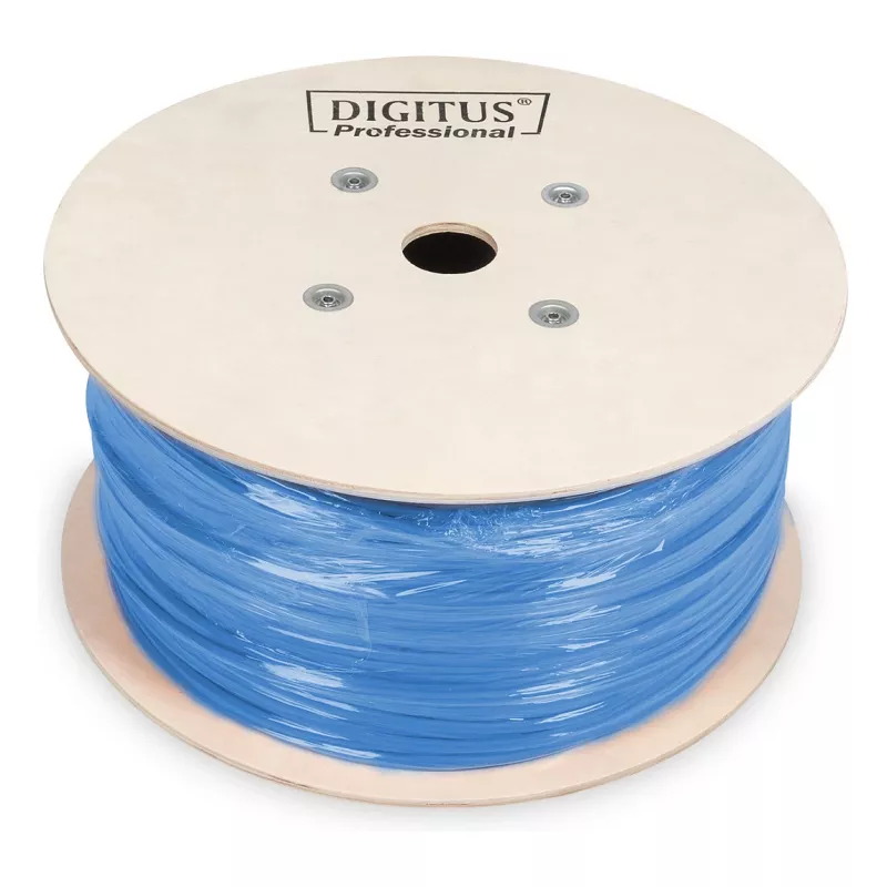Kabel instalacyjny DIGITUS CAT 6A U/FTP 305 m, simplex, Cca, Easy Pull Box, niebieski