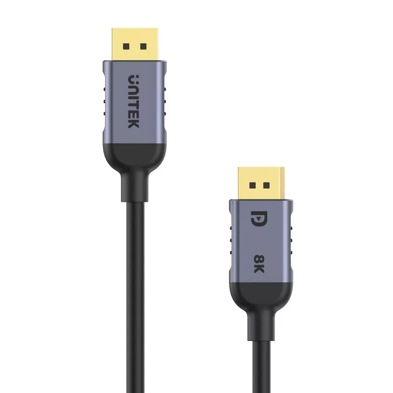 UNITEK C1628GY01-1M Kabel DisplayPort Czarny, Szary