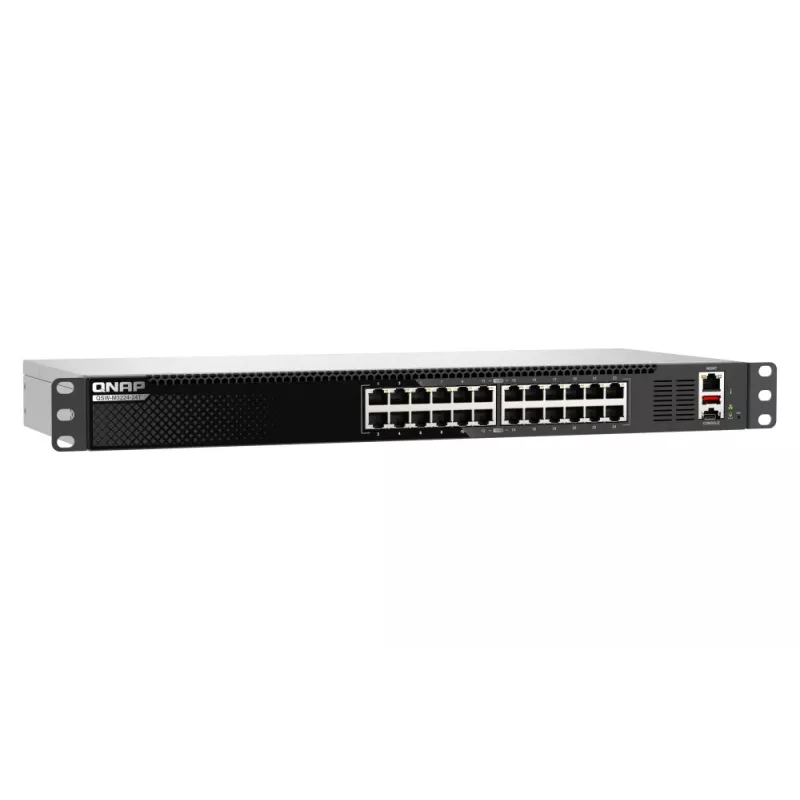 Przełącznik sieciowy QNAP QSW-M3224-24T zarządzalny L3 10G Ethernet (100/1000/10000) 1U czarny, srebrny