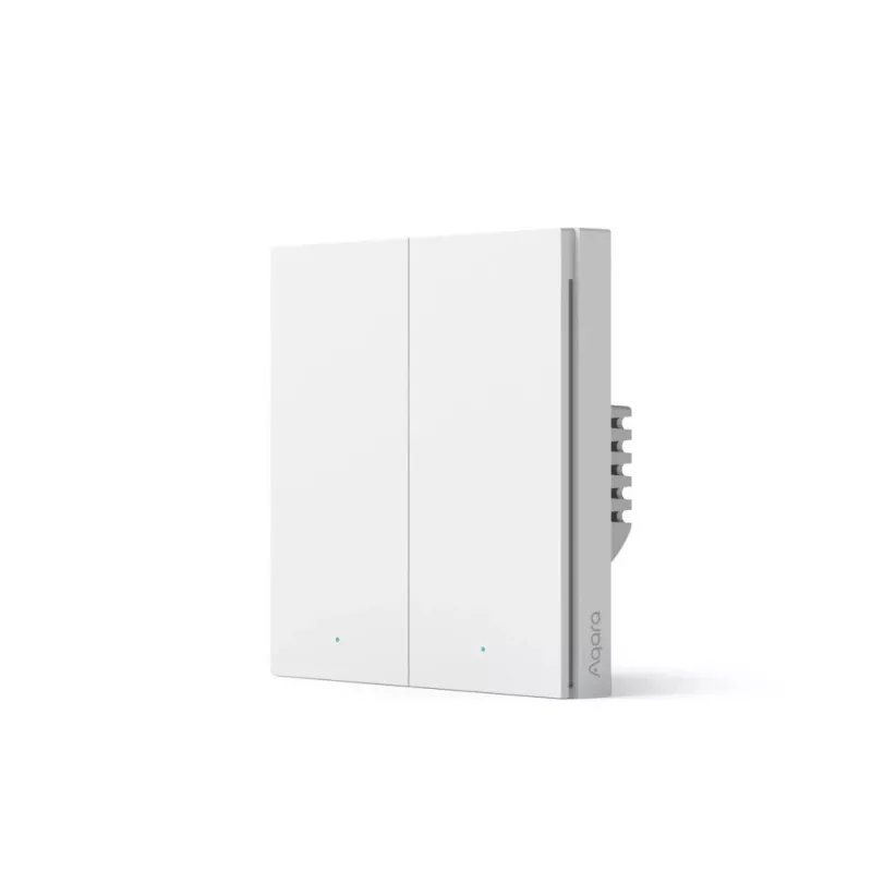 AQARA Inteligentny włącznik ścienny Smart Home H1, z neutralnym, podwójny (WS-EUK04)