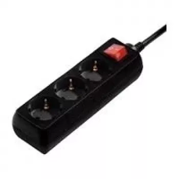Hama 00108816 listwa przeciwprzepięciowa Czarny 3 gniazda AC 230 V 3 m
