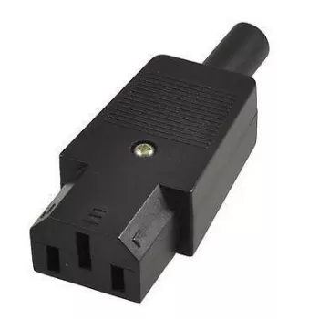 Microconnect C13PLUG adapter wtyczki zasilającej C13 Czarny