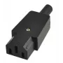 Microconnect C13PLUG adapter wtyczki zasilającej C13 Czarny