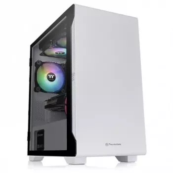 Obudowa PC Thermaltake S100 Tempered Glass Snow Edition Micro Tower Biała