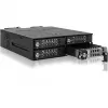 ICY DOCK - ToughArmor MB720MK-B V3 - 4x PCIe 4.0 M.2 NVMe do 4x OCuLink w 1x 5,25-calowej zatoce mobilnej ramce metal czarny z zamkiem na klucz (kompatybilny z trybem tri-mode)