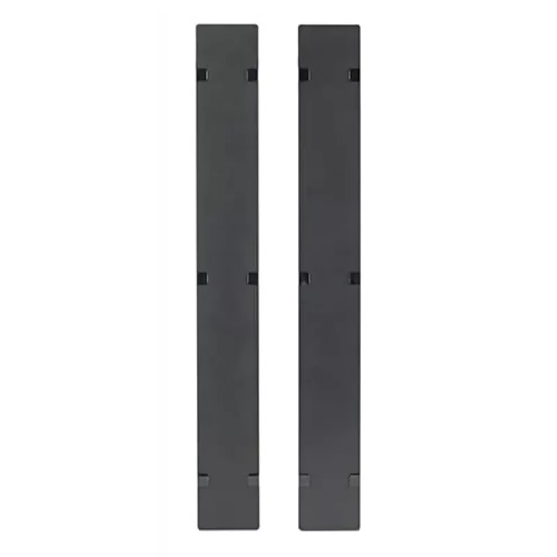 APC NetShelter kabel Management, pionowy organizer kabli, pokrywy na zawiasach, do NetShelter SX 750 mm szer. 48U, zestaw 2 szt., 109 x 2184 x 13 mm