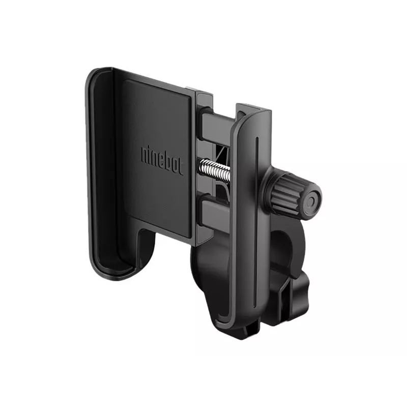 Segway | Uchwyt na smartfon do hulajnóg elektrycznych | Regulowany | Czarny | 360° | 6,5 cala