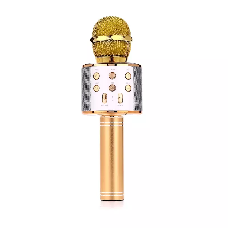 Mikrofon MANTA MIC10-G Gold kardioidalny przenośny — kardioidalny pojemnościowy, ręczny