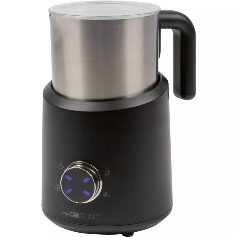 Spieniacz do mleka CLATRONIC MS 3812 Automatyczny, Czarna Stal Nierdzewna, 500W, 740ml