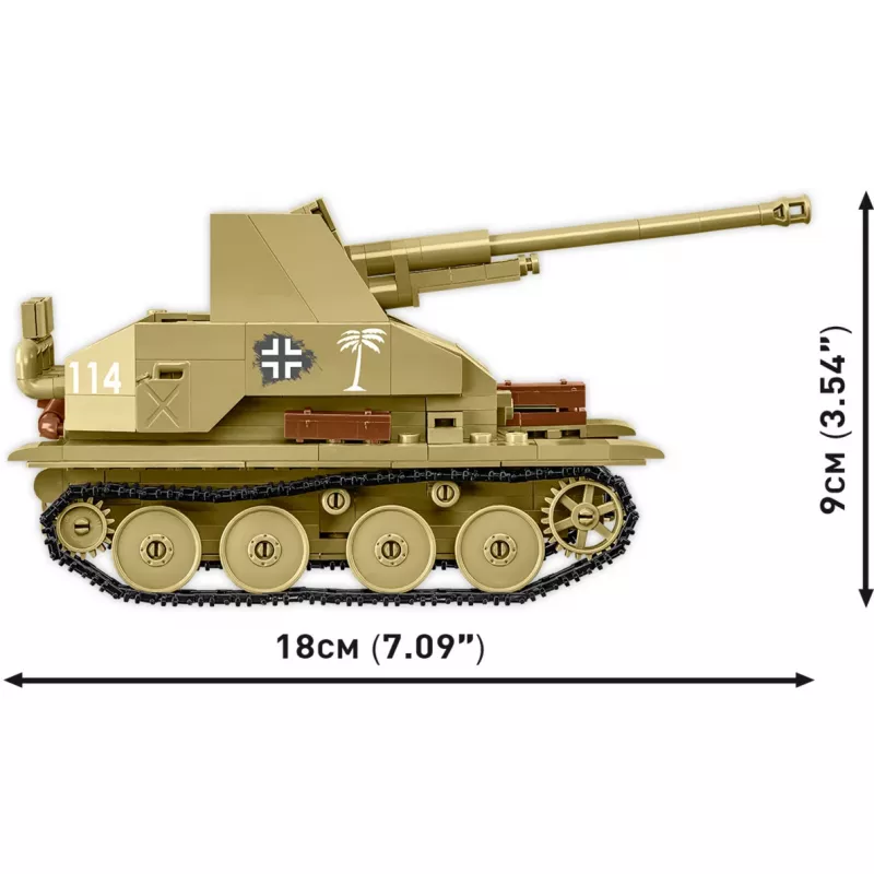 Zestaw konstrukcyjny Cobi Blocks Marder III – 486 elementów, model pojazdu wojskowego