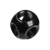 Bitspower Q-Adapter 5x IG 1/4 matowy czarny - wieloportowa złączka adaptera G1/4