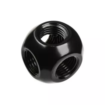 Bitspower Q-Adapter 5x IG 1/4 matowy czarny - wieloportowa złączka adaptera G1/4