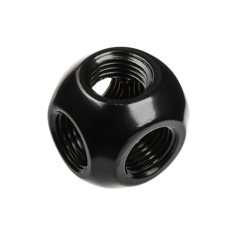 Bitspower Q-Adapter 5x IG 1/4 matowy czarny - wieloportowa złączka adaptera G1/4