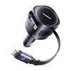 Ładowarka samochodowa Baseus Enjoyment Max 60W z kablami USB-C i Lightning, szybkie ładowanie z dwoma portami