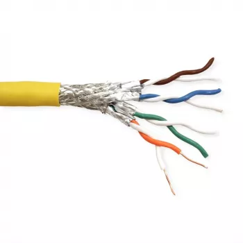 Kabel sieciowy ROLINE 21.15.0005 100m Cat8 SF/UTP żółty