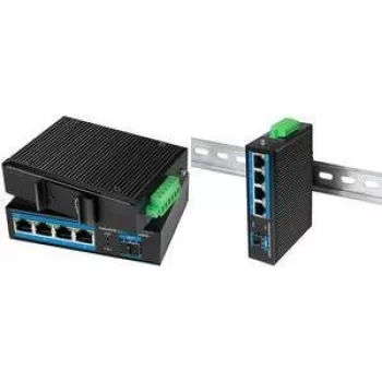 Przełącznik Ethernet LOGILINK NS204 4-portowy Gigabit 1000Mbit/s z 1x SFP
