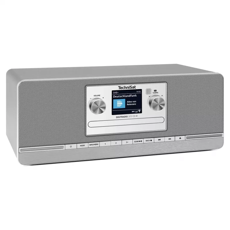 TechniSat DIGITRADIO 372 CD IR Internet Analogowe i cyfrowe Antracyt, Srebrny