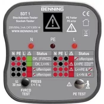 Benning SDT 1 Tester gniazd z uziemieniem (020053)