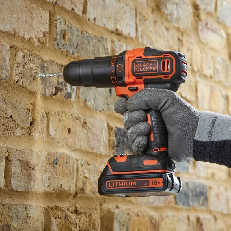 Wiertarka Black & Decker BDCHD18KB-QW bezkluczykowa Czarno-Pomarańczowa