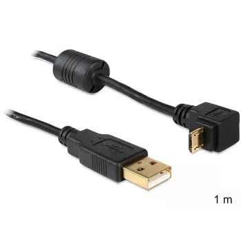 Kabel USB DeLOCK USB2.0 1m Micro-USB B czarny