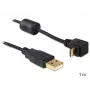 Kabel USB DeLOCK USB2.0 1m Micro-USB B czarny
