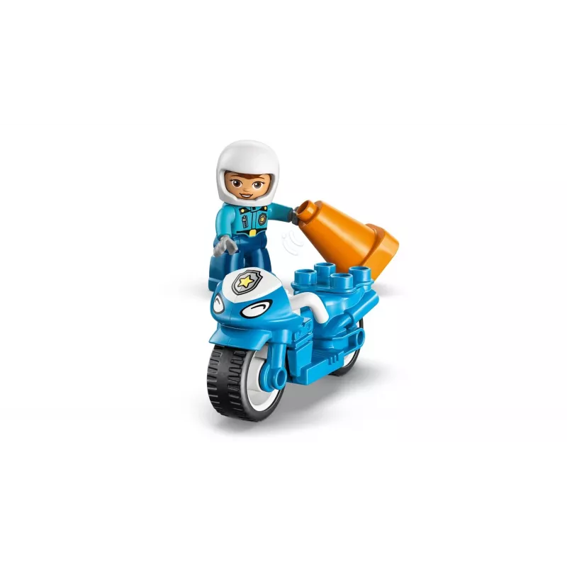 LEGO DUPLO 10471 Niebieski Motocykl Policyjny