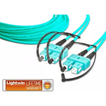 Lightwin LDP-50 SC-SC 4.0 OM3 kabel światłowodowy 4 m kolor aqua (LDP-50 SC-SC 4.0 OM3)