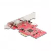 DeLOCK 90738 PCIe Firewire Adapter Wewnętrzny IEEE 1394 Czerwony