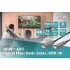 Hybrydowy kabel światłowodowy HDMI AOC Digitus AK-330125-100-S