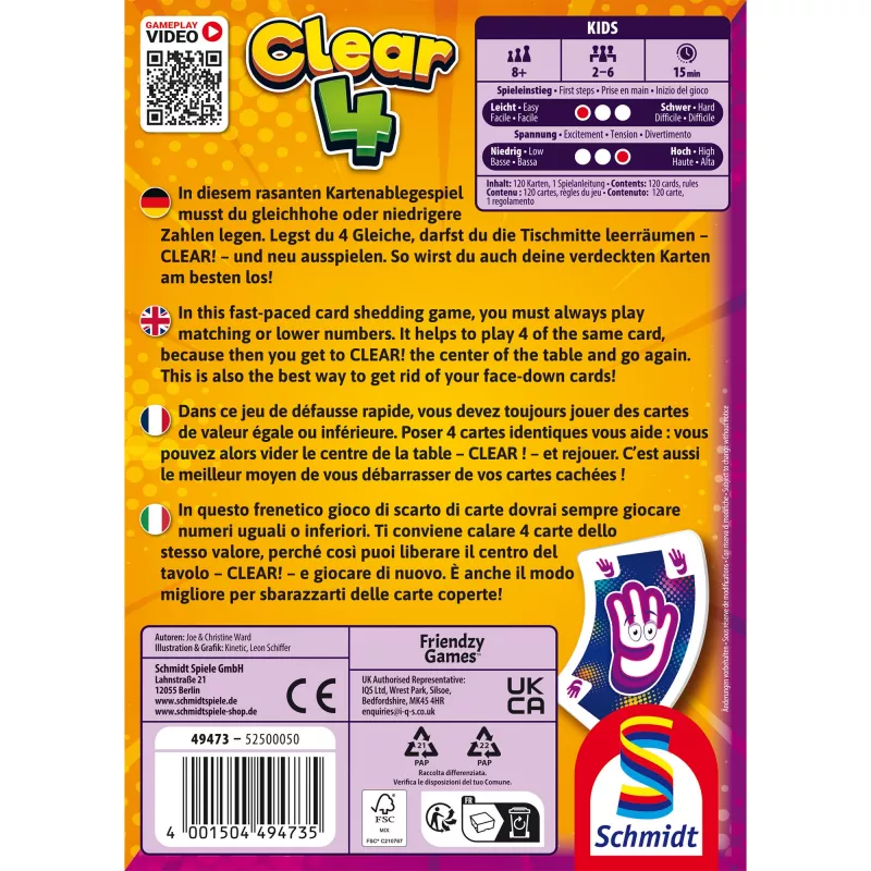 Clear 4, gra karciana