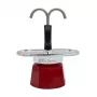 Bialetti Mini Express Magritte Moka pot Czerwony, Srebrny