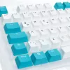 Ducky Keycap Set, PBT, ISO (DE) - biało/niebieski